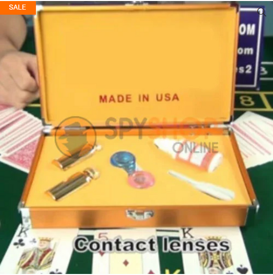 infrared spy contact lenses for invisible marked playing cards